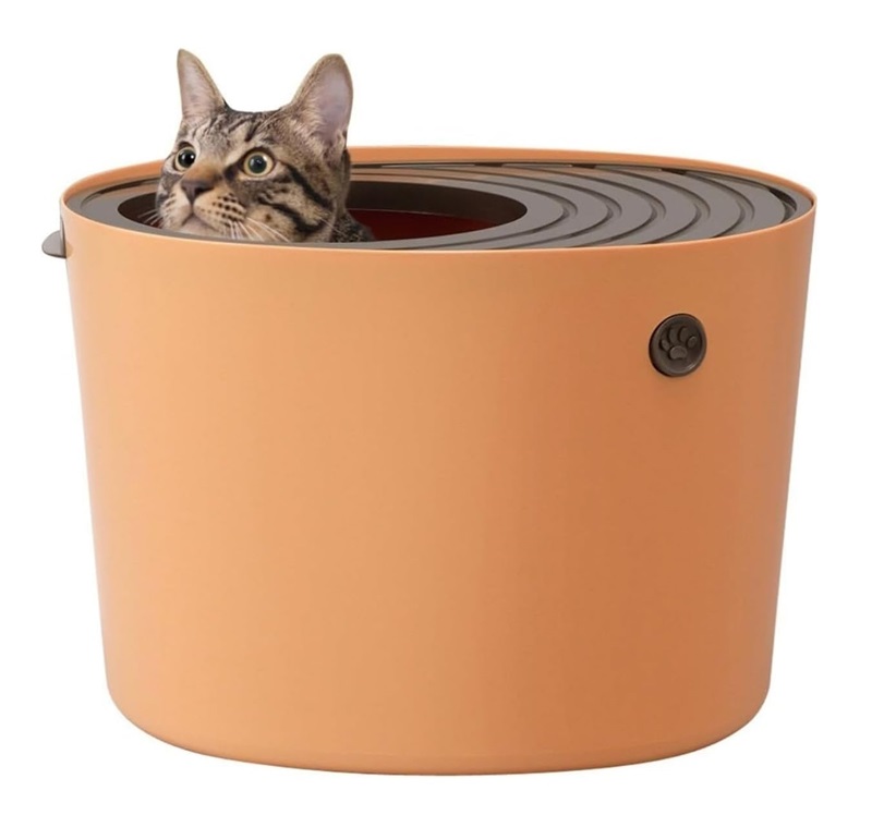 楽天市場】猫トイレ 本体トップ猫トイレ(ハネなし) ホワイト