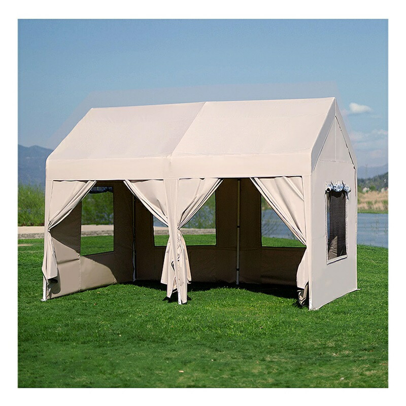 タープテント テント タープテント 3m&times;4m スチール キャンプ アウトドア 大型テント キャンプ用品 テント 大型 テント ファミリー 屋外 集会用 車庫 大型 少年野球 サッカー 試合応援 運動会 町内会 屋台 イベン 3*4m｜fujifujistore