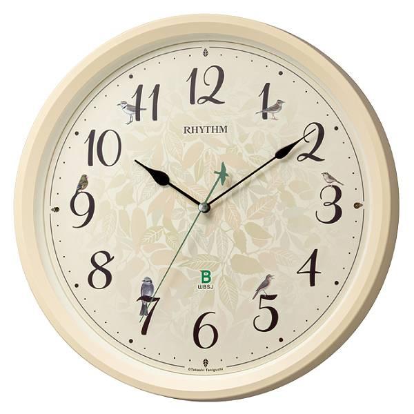 RHYTHM リズム時計 掛時計電波時計日本野鳥の会 四季の野鳥報時掛時計 413 8MN413SR38｜腕時計・ジュエリー周南館
