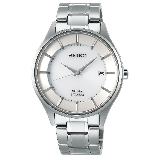 SEIKO セイコーコレクション チタンメンズ ソーラー腕時計SBPX101