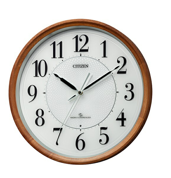楽天市場】シチズン掛け時計 電波掛け時計4MY805-006 スリーウェイブ