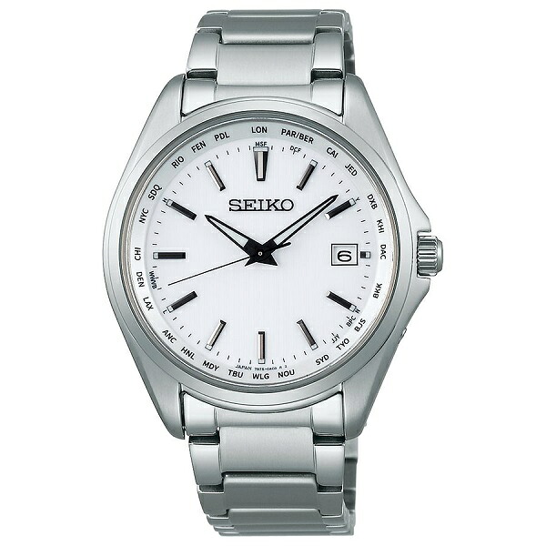 SEIKO セイコー電波 ソーラー腕時計 セイコーセレクションワールドタイムチタンメンズSBTM287｜腕時計・ジュエリー周南館