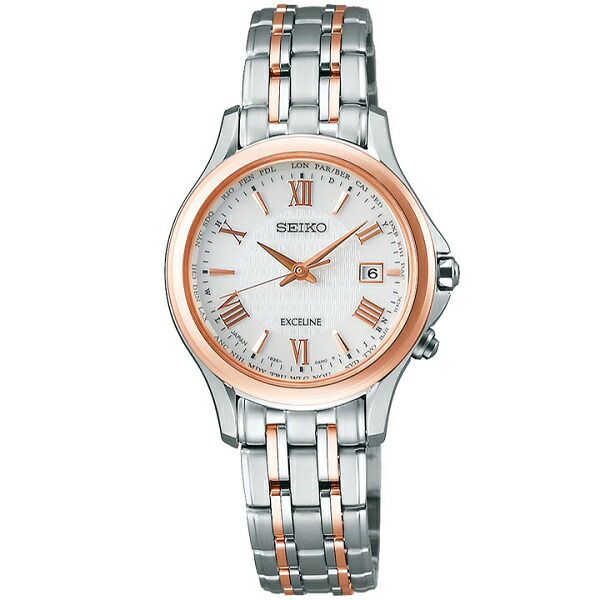 楽天市場】SEIKO EXCELINE セイコー ソーラー電波 腕時計 レディース