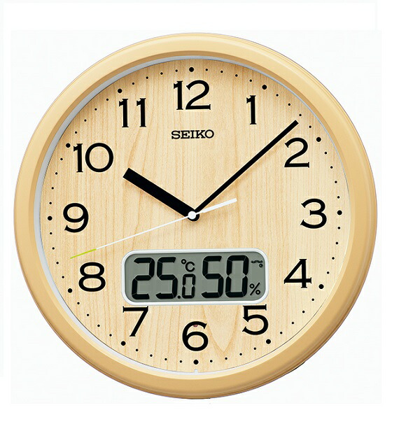 楽天市場】【推奨品】セイコークロック KX383B 電波掛時計 温度