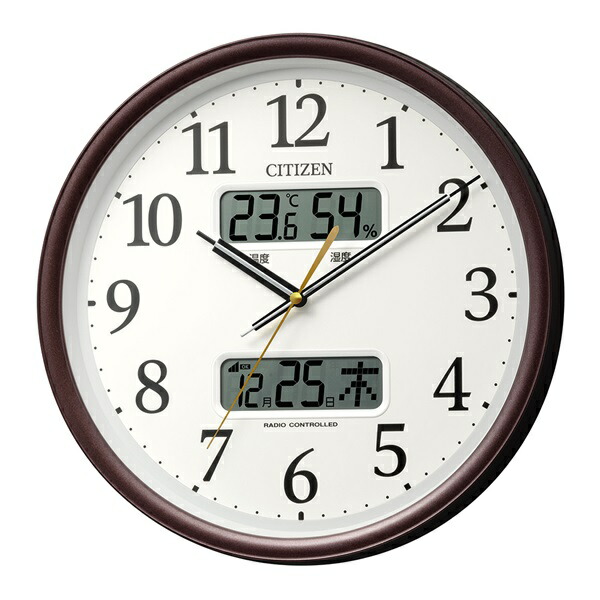 楽天市場】シチズン CITIZEN 電波 掛 時計 8FYA06-006 連続秒針 温度