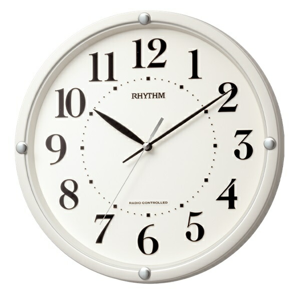 【新品未使用】RHYTHM 電波掛け時計 アラカルト538 8MY538SR13 楽天市場】RHYTHM リズム時計電波掛時計アラカルト538