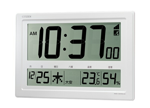 CITIZEN シチズン 掛置兼用電波時計電池付き 8RZ239-003