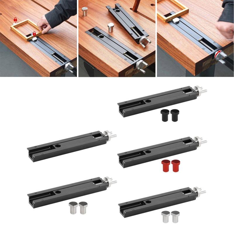 木工ベンチテールバイス.慣バイス固定具大工ツール調節可能なクランプテーブルバイスホームショップワークベンチ家庭用