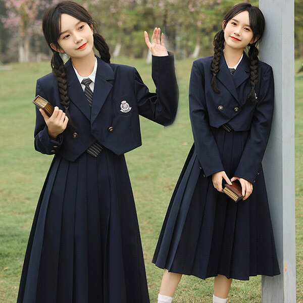学生服 卒業式スーツ 女の子 フォーマルスーツ 中学生 高校生 ジュニアスーツ 中学 受験 スーツ 4点セット 女子 プリーツワンピース ブレザー 大きいサイズ 子 おしゃれ ガールズ｜創業110年の雑貨屋さん 藤甚商店