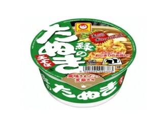 マルちゃん 緑のたぬき天そば | 商品紹介 | 菓子・食品・飲料の