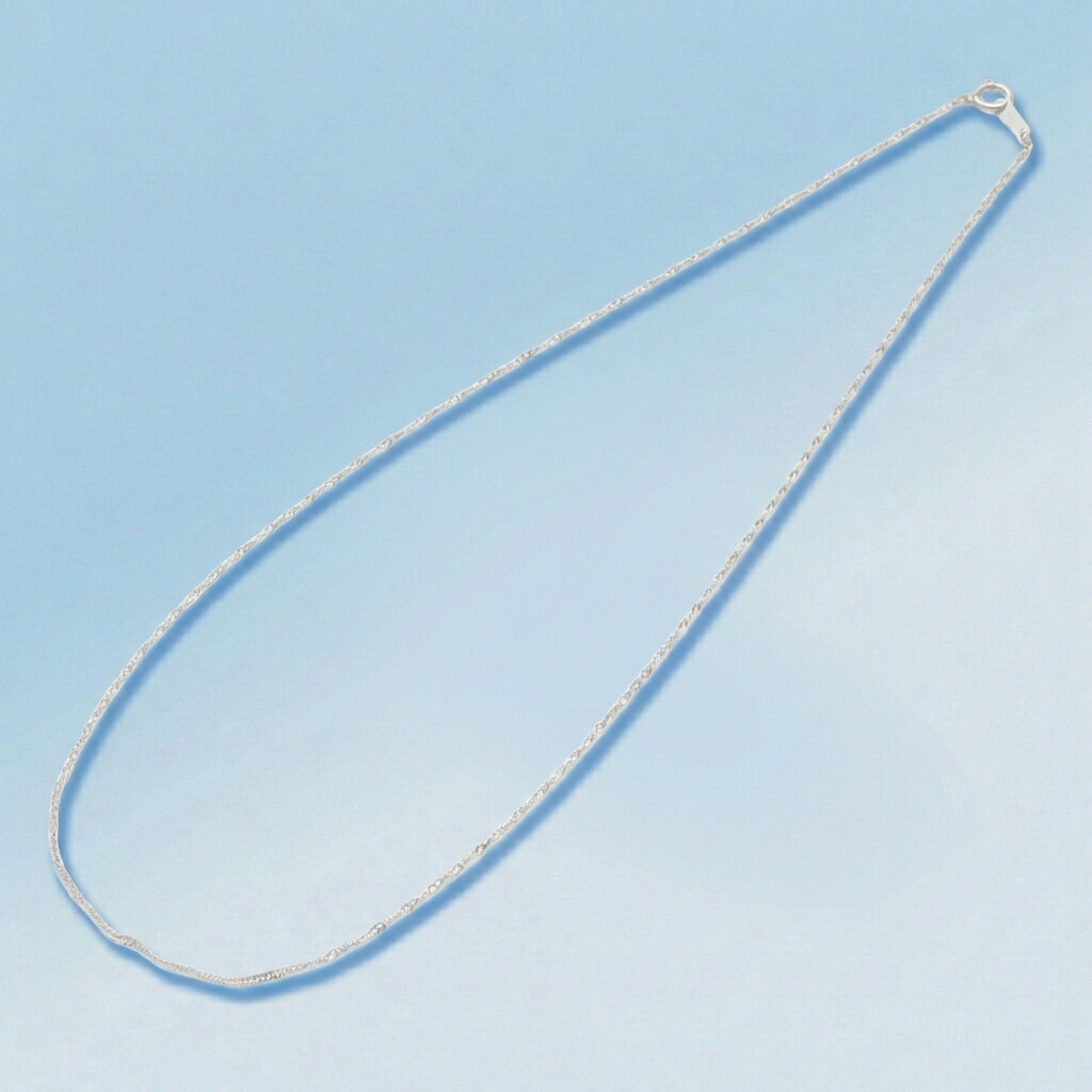 純プラチナ Pt999 約42cm スクリューチェーン ネックレス Pt999 シンプルネックレス 純プラチナ ネックレス 純プラチナ　ネックレス レディース pt999ネックレス