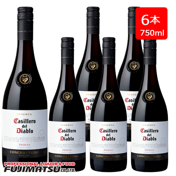 カッシェロ デル ディアブロ レセルバ シラーズ 750ml ×6本 CASILLERO DEL DIABLO SHIRAZ コンチャ イ トロ ※12本まで1個口で発送可能 母の日 ギフト 御祝 熨斗