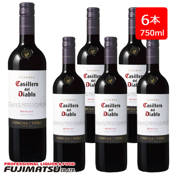 カッシェロ デル ディアブロ レセルバ メルロー 750ml ×6本 CASILLERO DEL DIABLO MERLOT コンチャ イ トロ ※12本まで1個口で発送可能 母の日 ギフト 御祝 熨斗