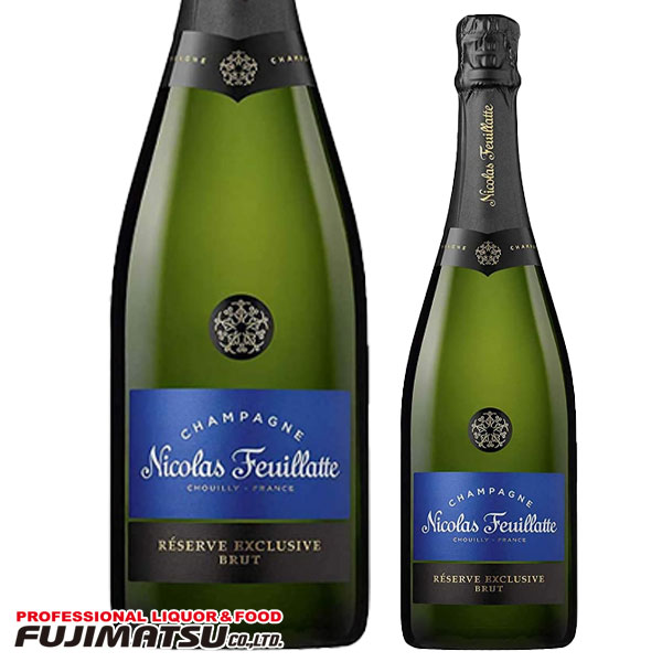 ニコラ フィアット レゼルヴ エクスクルーシヴ ブリュット 750ml Nicolas Feuillatte Reserve Exclusive Brut ※6本まで1個口で発送可※時期により品種、エチケットデザイン、ヴィンテージが変わる場合がございます。事前にお問い合わせ下さい。 ギフト 御祝 熨斗