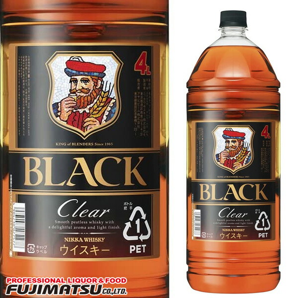 楽天市場】ブラックニッカ クリアブレンド 2700ml※6本まで1個口で発送可能 母の日 父の日 就職 退職 ギフト 御祝 熨斗 : 業務用酒販  ふじまつ