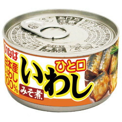 （2ケース）いなば ひと口いわし みそ煮 115g 48缶  【 缶詰 inaba いわし 】