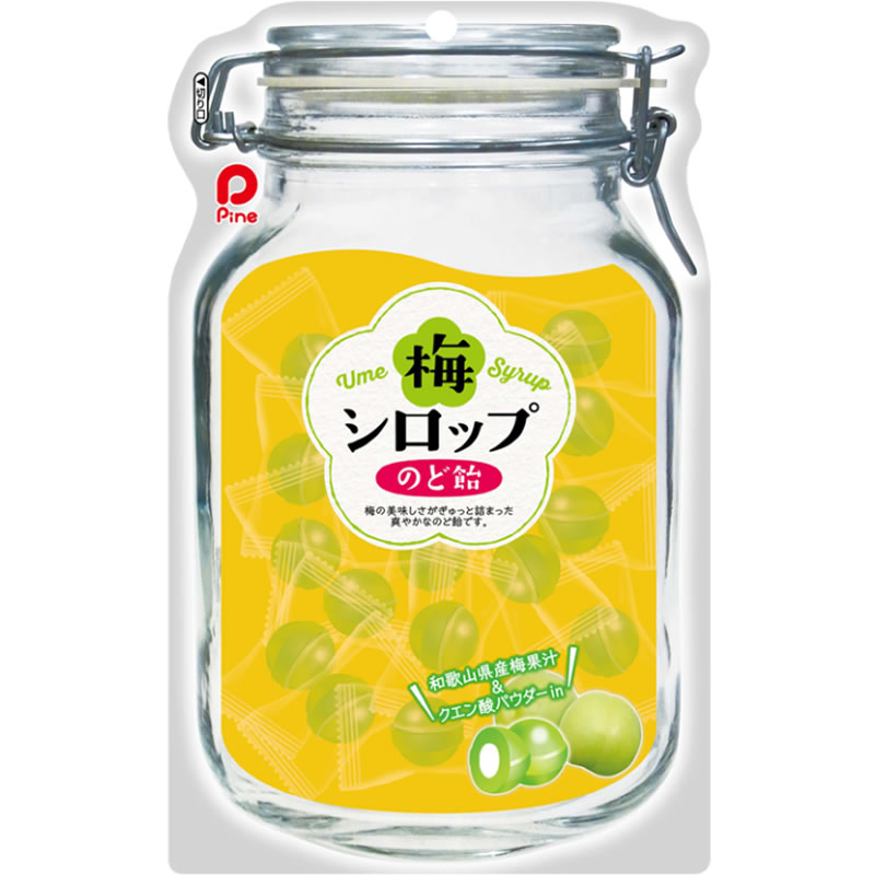 Pine 梅シロップのど飴 80g パイン 飴 キャンディー｜飲料食品卸売 ホールセール フジミ