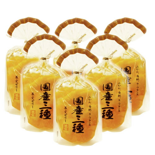 サンヨー堂 ＜国産三種＞果実ゼリー 350g SUNYO お盆 初盆 お供え フルーツゼリー