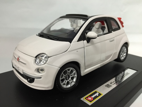 Fiat 500 C Cabriolet Wh 124 Bburago 4167 Yen