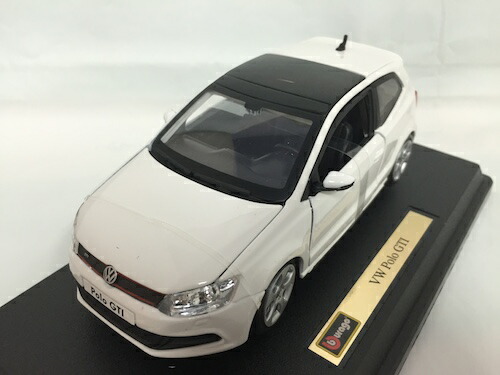 楽天市場 Vw Polo Gti 1 24 urago フォルクスワーゲン ポロ ミニカー ブラーゴ ダイキャストカー Volkswagen コンパクトカー ホールセール ｃ ｃフジミ