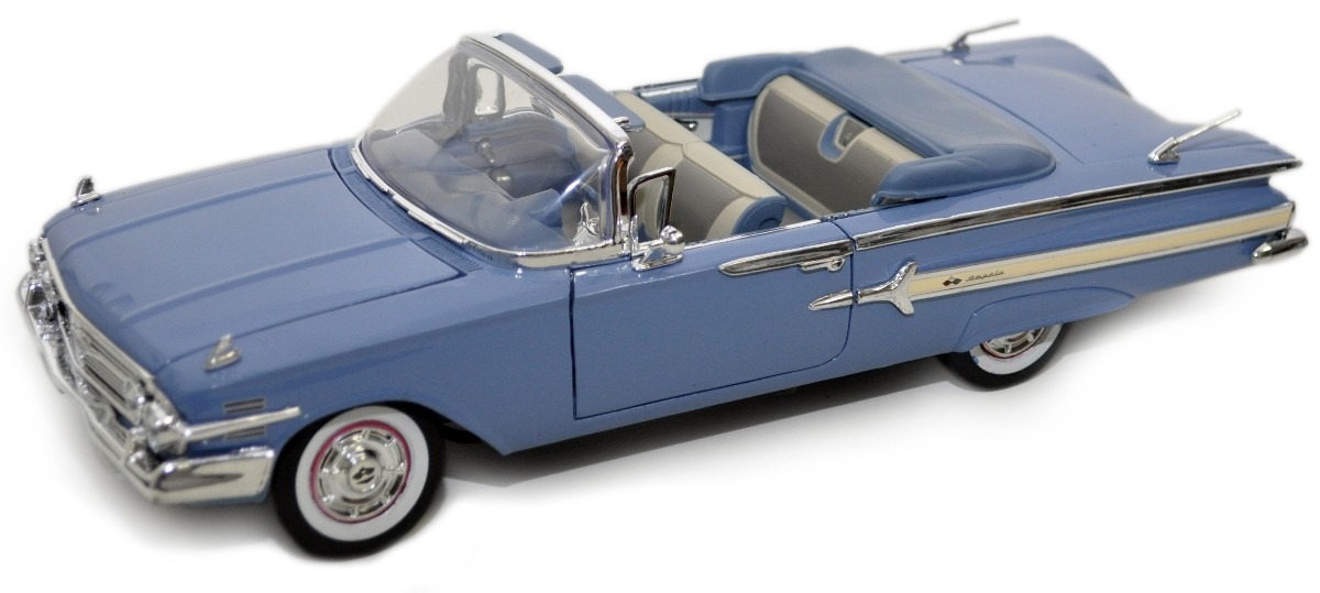 1960 CHEVROLET IMPALA CONVERTIBLE Blue 1/18 MotorMax シボレー インパラ ミニカー  モーターマックス アメ車 クラシック シェビー ブルー 青 ダイキャストカー | ホールセール　Ｃ＆Ｃフジミ
