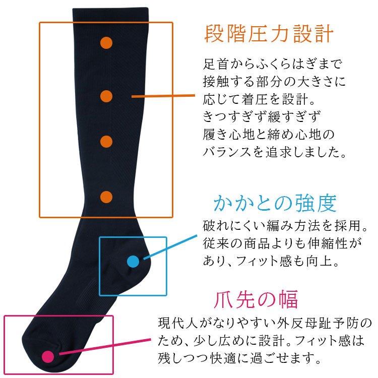 メイル便利さ送料無料 流行の着圧靴下が修覆 5銭金一組 送料無料 日本製 24 27cm 靴下 レディース 着圧のりのりソックス 等剪断応力策する 綿 浮腫み むくみ 美脚部 脚痩せ コットン 節減症状簇 265 5 Vned Org