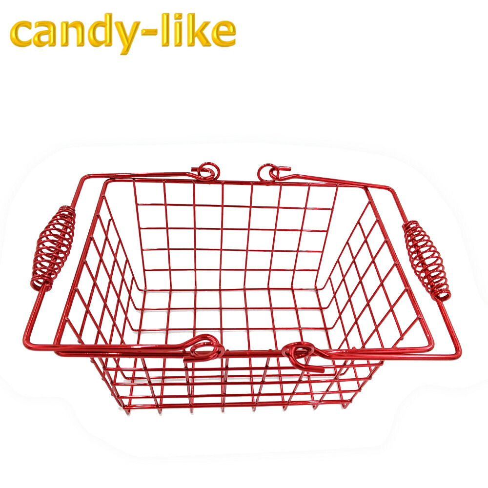 楽天市場】ワイヤーバスケット Sサイズ 小型 レッド 赤色 RED