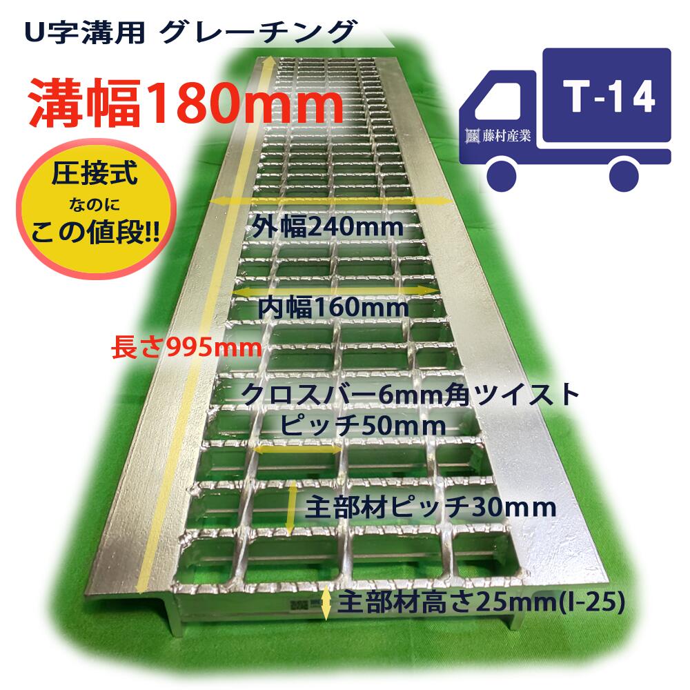 楽天市場】U字溝用 グレーチング 溝蓋 普通目 ノンスリップ 圧接式 溝