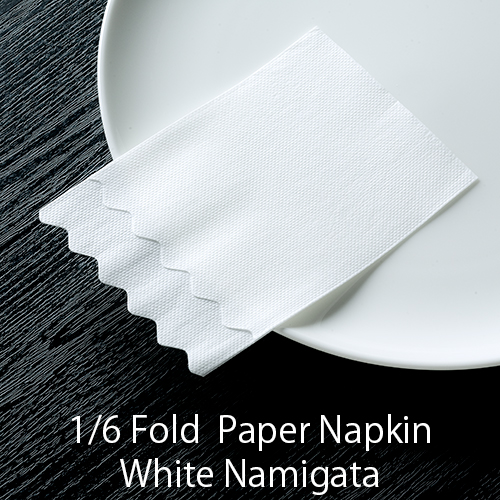 紙ナプキン(ペーパーナプキン) 六つ折ナプキン 波型 1ケース(100枚×100) 【業務用】【送料無料】 | イーシザイ・マーケット