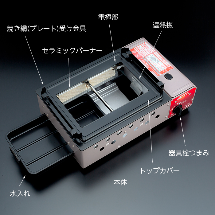 焼き網 焼き網 イーシザイ マーケット卓上 Cci 101 2way 焼肉プレート ニチネン 遠赤外線グリル 送料無料 ニチネン 焼肉プレート カセットコンロ カセットボンベ式グリル 焼き網と専用グリルプレートの2通り セラミックバーナーで煙の出にくいグリル 焼肉