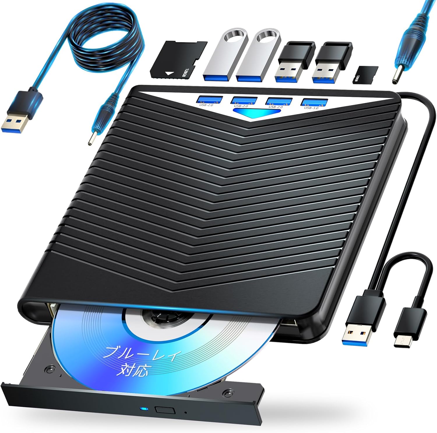 【楽天市場】cd dvdドライブ 外付け 光学ドライブ 外付け USB3.0 外付け CD DVD ドライブ 光学式 DVDプレイヤー PC外 ...