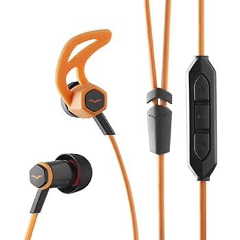 【中古】V - MODA Forzaインイヤハイブリッドスポーツヘッドフォン3ボタンリモート&マイク ? Appleデバイス、ブラック FRZ-A-ORANGE|フジセイ
