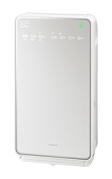 【中古】日立 加湿空気清浄機 クリエア ~42畳 自動おそうじ機能付き スピード集塵 PM2.5対応 EP-MVG90 W パールホワイト