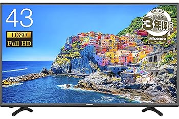 【中古】ハイセンス 43V型 液晶 テレビ HJ43K3120 フルハイビジョン 外付けHDD裏番組録画対応 メーカー3年保証 2016年モデル｜フジセイ