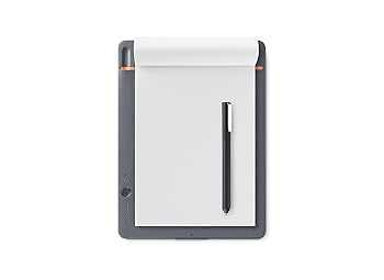 【中古】ワコム Wacom Bamboo Slate S A5相応う ミディアムグレー かっこ良いパッド 陰電子万覚え帳 ボールペンで紙に書いてデジタル化 スマホ 経口避妊薬相応う CD スマートフォン・タブレット-タブレットPC本体