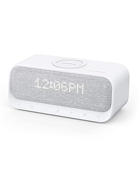 【中古】Anker Soundcore Wakey Qi 相応う Bluetooth 金棒引き 無線電話申し受ける器 ラジオ受信機 目覚まし時計時辰儀 10W最終生産物 iPhone \u0026 Android相応う デュアル１番ウッド