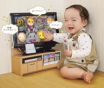 【中古】つけてオン! さわってバン! 知育テレビ 自分でオン!リモコンつき