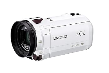 【中古】パナソニック 4K ビデオカメラ VX985M 64GB あとから補正 ホワイト HC-VX985M-W