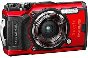 【中古】OM SYSTEM/オリンパス OLYMPUS デジタル写真機 Tough TG-6 赤いこと 1200万絵素CMOS F2.0 15m 雨合羽 100kgf耐荷重 GPS 内蔵Wi-Fi TG-6RED