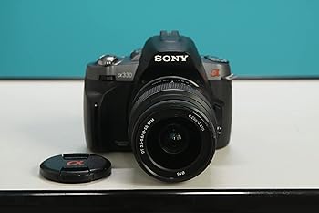【中古】ソニー デジタル一眼二眼レフ写真機 α330 望遠レンズ一揃いの道具 黒いこと DSLRA330L/B