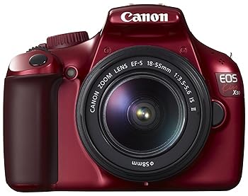 【中古】Canon デジタル一眼レフカメラ EOS Kiss X50 レンズキット EF-S18-55mm IsII付属 レッド KISSX50RE-1855IS2LK|フジセイ