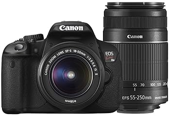 【中古】Canon デジタル一眼二眼レフ写真機 EOS Kiss X6i ダブルズームキット EF-S18-55粍/EF-S55-250粍嘱する KISSX6i-WKIT
