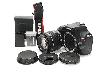 【中古】Canon デジタル一眼二眼レフ写真機 EOS Kiss X10 標準尺度望遠レンズ一揃いの道具 黒いこと KISSX10BK-1855ISSTMLK