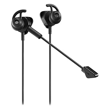 【中古】Turtle Beach ゲーミングイヤホン Battle Buds 有線 3.5mm ブラック/黒 ブームマイク インラインマイク スマホ PS5 / PS4 / Xbox / Android / iO｜フジセイ