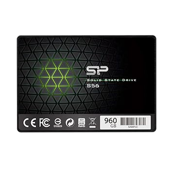【中古】シリコンパワー SSD 120GB TLC採用 Phisonコントローラー SATA3 6Gb/s 2.5インチ 7mm 3年保証 S56シリーズ SP120GBSS3S56B25｜フジセイ