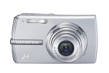 【中古】OLYMPUS デジタル写真機 μ1200 (ミュー)割り増し金しろがね色 (1200万絵素 生きて行く雨合羽遣りかた)