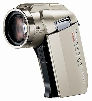 【中古】SANYO 盛りだくさん高品位テレビ デジタルムービーカメラ Xacti (ザクティ) DMX-固定ディスク2000 三鞭酒・ゴールド DMX-固定ディスク2000(N)