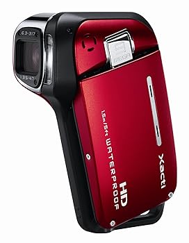 【中古】SANYO 高品位テレビ 雨合羽デジタルムービーカメラ Xacti (ザクティ) DMX-CA9 赤いこと DMX-CA9(R)