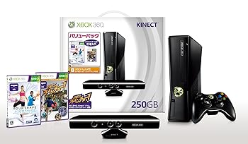 【中古】Xbox 360 250GB + Kinect バリューパック(Kinectゲーム2本同梱)【メーカー生産終了】｜フジセイ