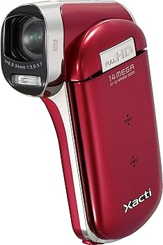 【中古】SANYO デジタルムービーカメラ Xacti CG100 赤いこと DMX-CG100(R)